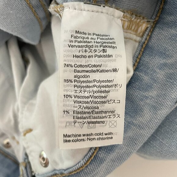 J. Crew Mercantile Women's Jeans High Rise Skinny Light Wash Raw Hems size 24 - Picture 8 of 9